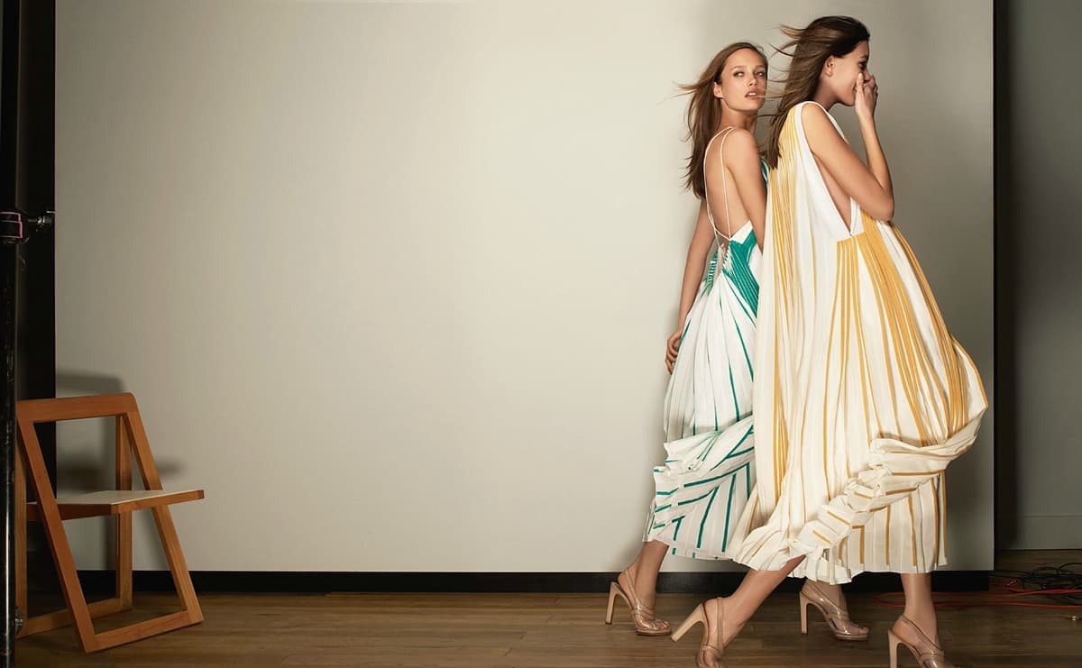 chloé 2012 夏季广告大片宣传图，极简主义视觉设计