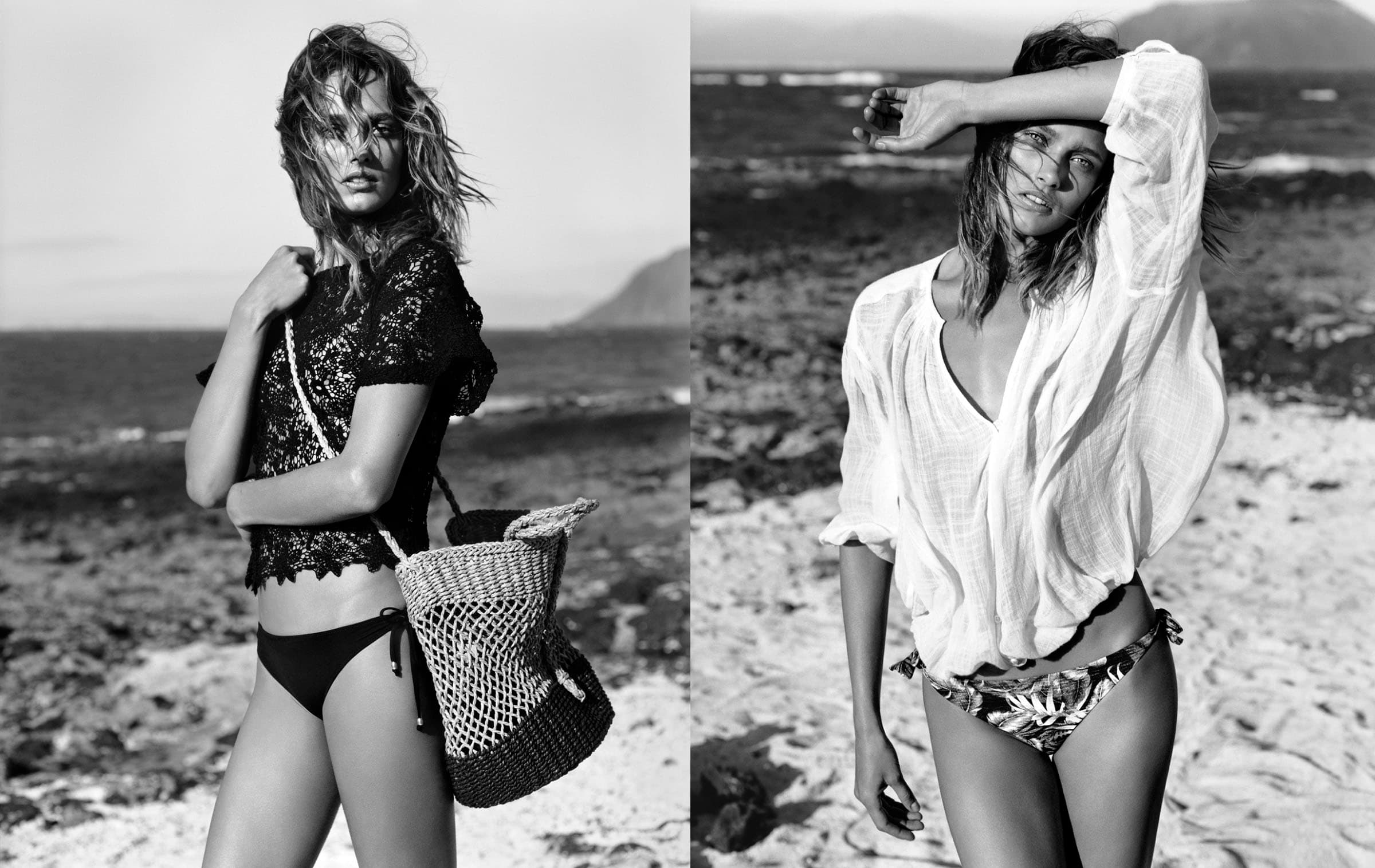 oysho 2014 夏季广告大片宣传图，极简主义视觉设计