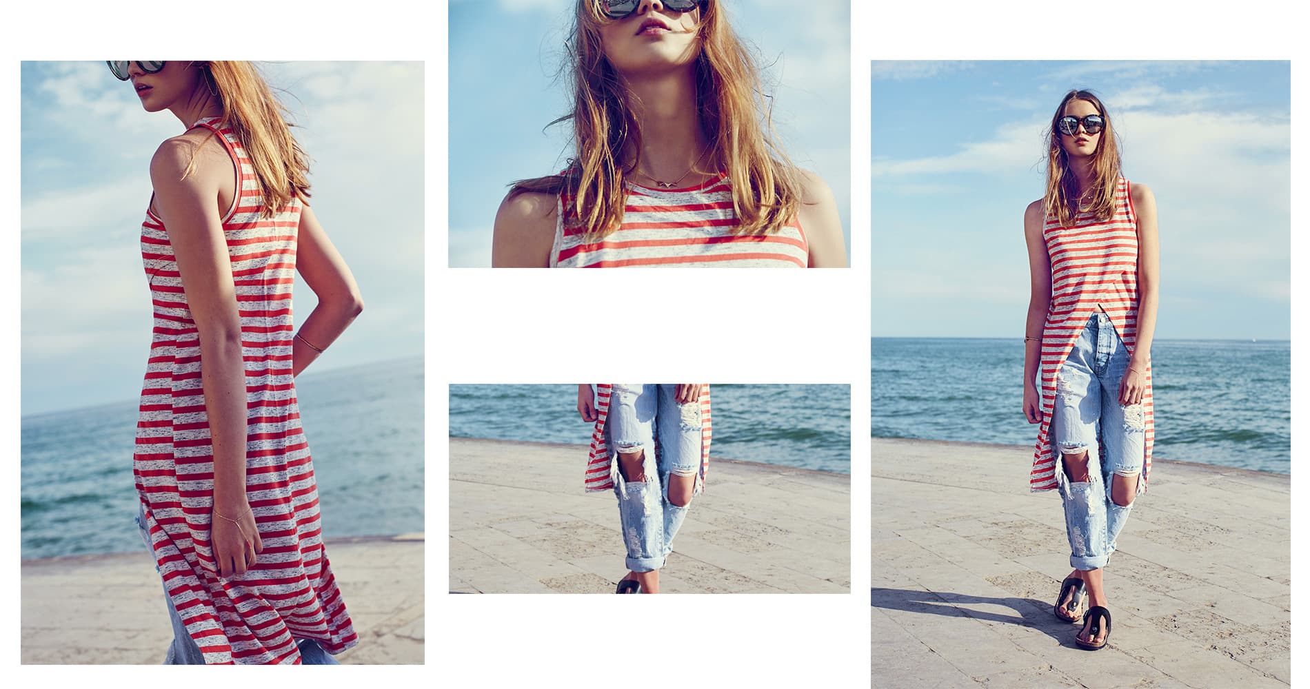 Bershka 2015 夏季广告大片宣传图，极简主义视觉设计