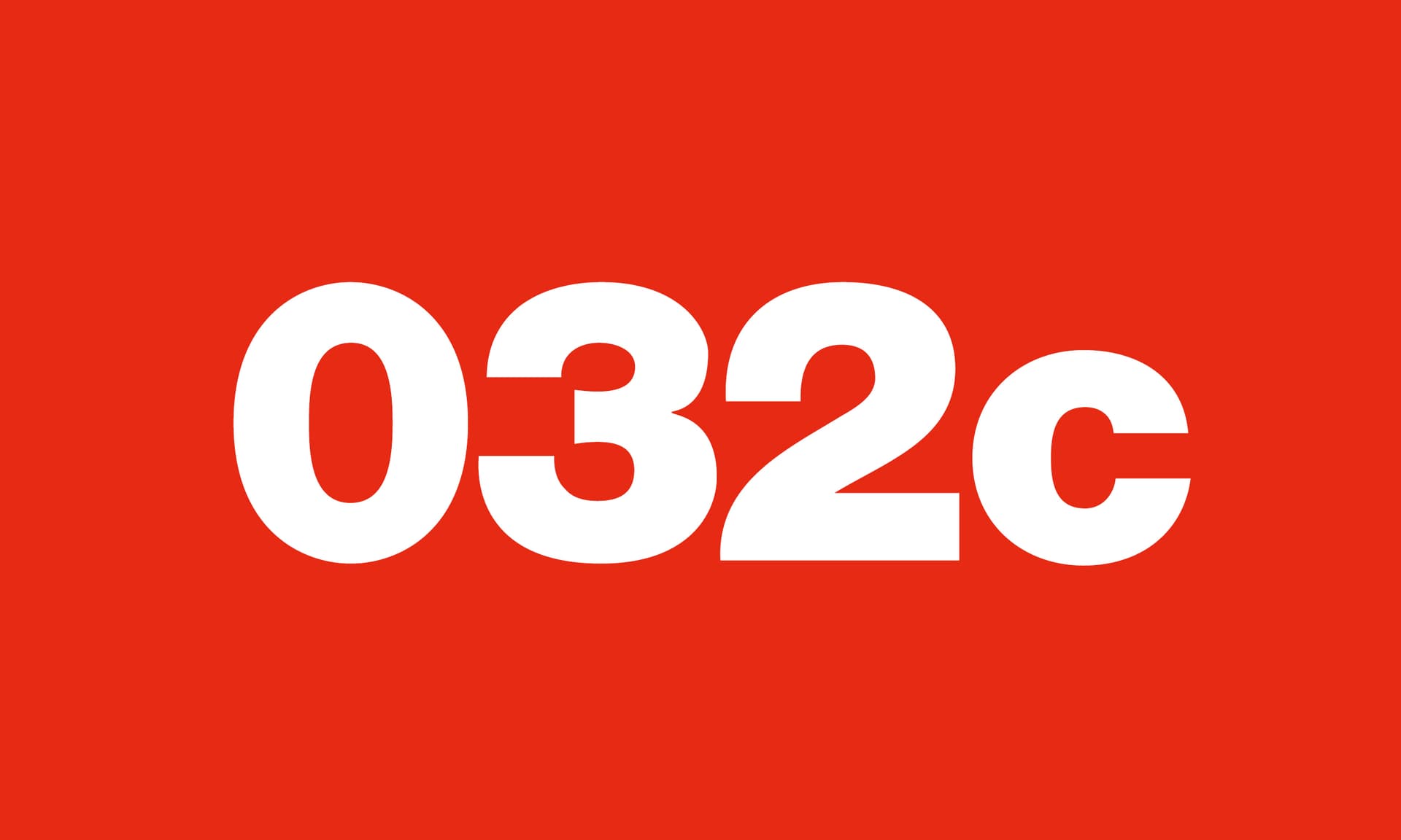 《032c》一本以 Pantone 色号命名的时尚杂志 | YF时尚解析