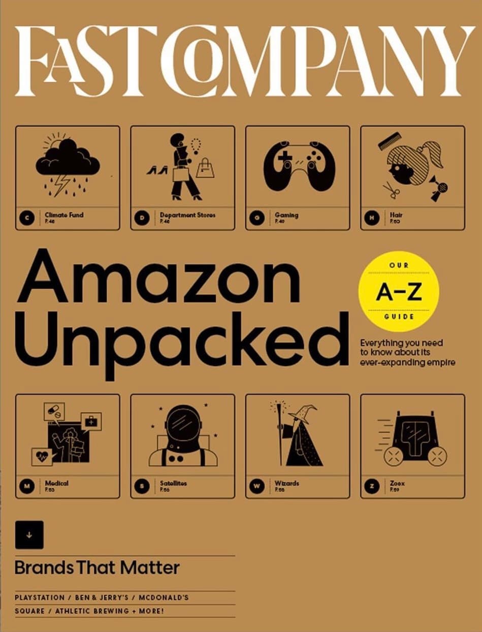 Fast Company (us)  Amazon Unpacked 时尚杂志封面，摄影师作品展示