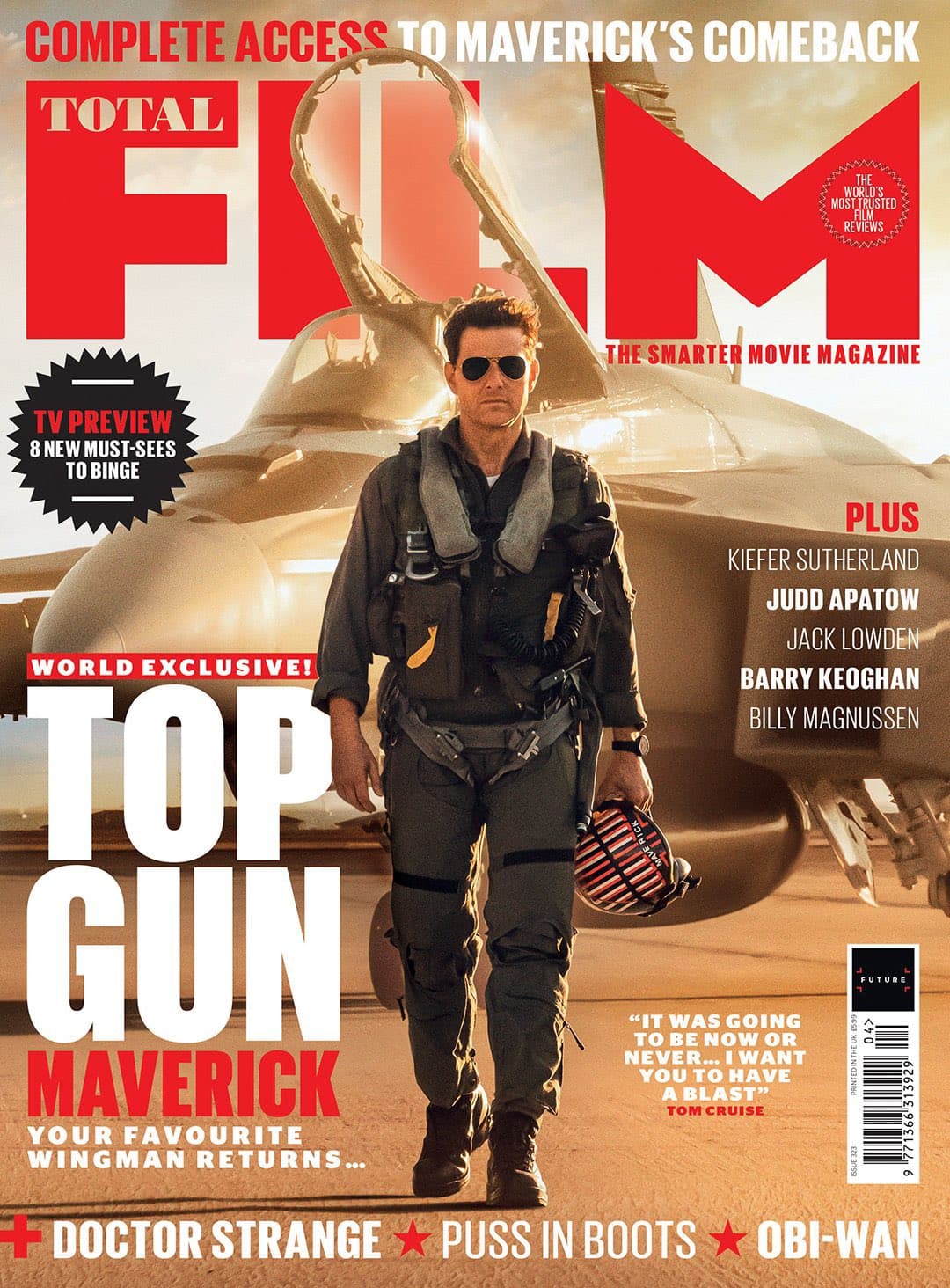 Tom Cruise for Total Film Magazine 2022 时尚杂志封面，摄影师作品展示