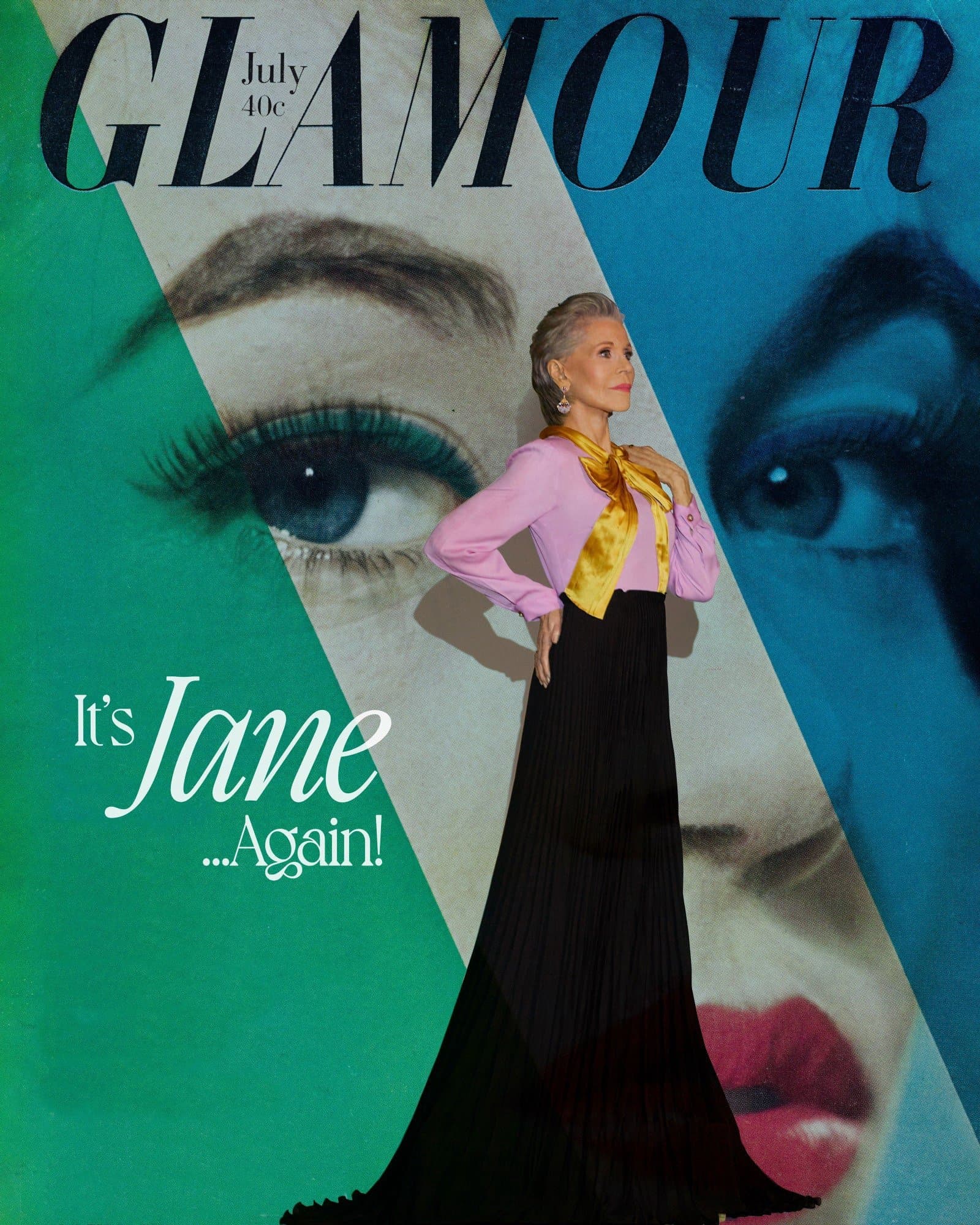Jane Fonda for Glamour – July 2022 时尚杂志封面，摄影师作品展示