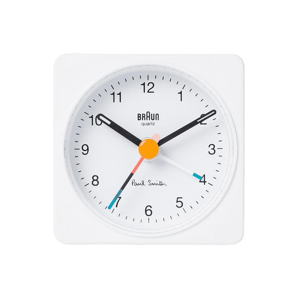 Paul Smith + Braun Travel Analogue Alarm Clock