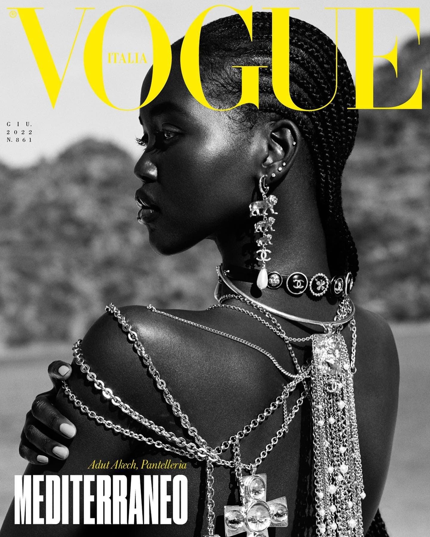 Adut Akech for Vogue Italia – June 2022 时尚杂志封面，摄影师作品展示