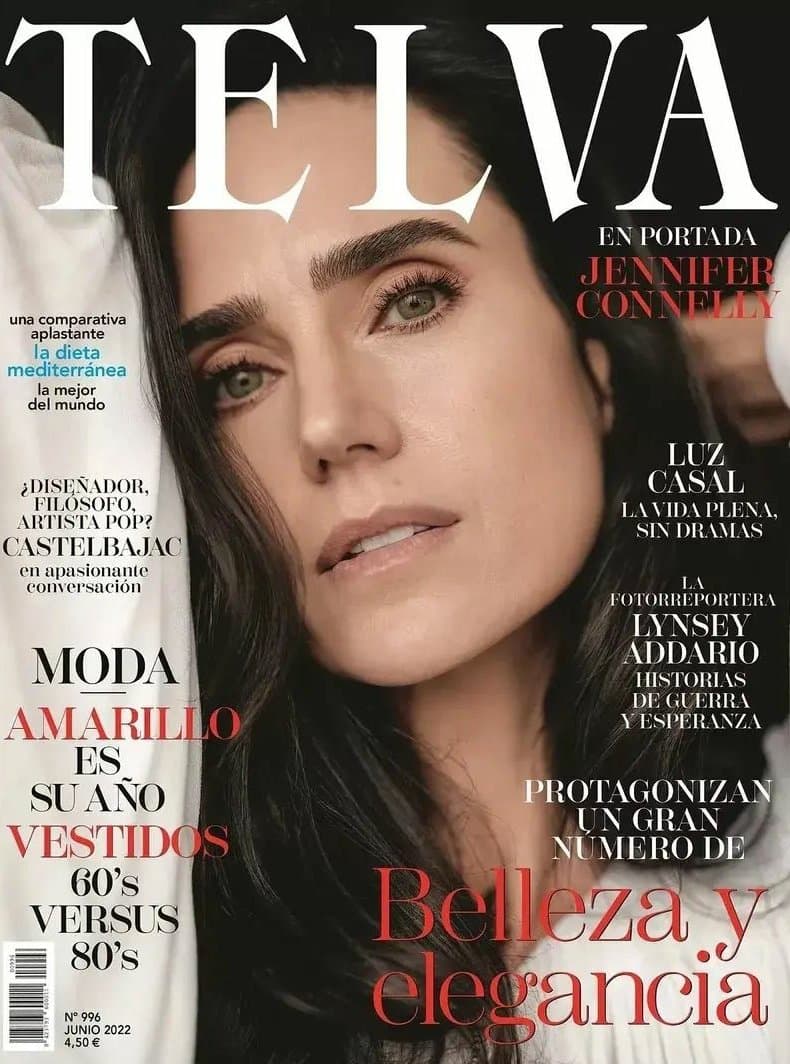 Jennifer Connelly for Telva – June 2022 时尚杂志封面，摄影师作品展示