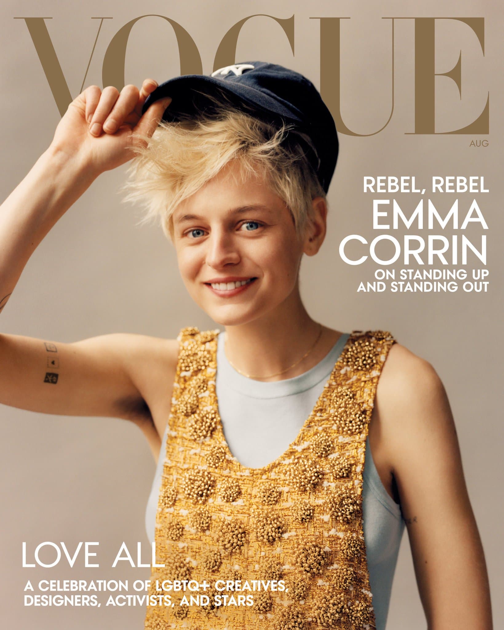 Emma Corrin for Vogue US – August 2022 时尚杂志封面，摄影师作品展示