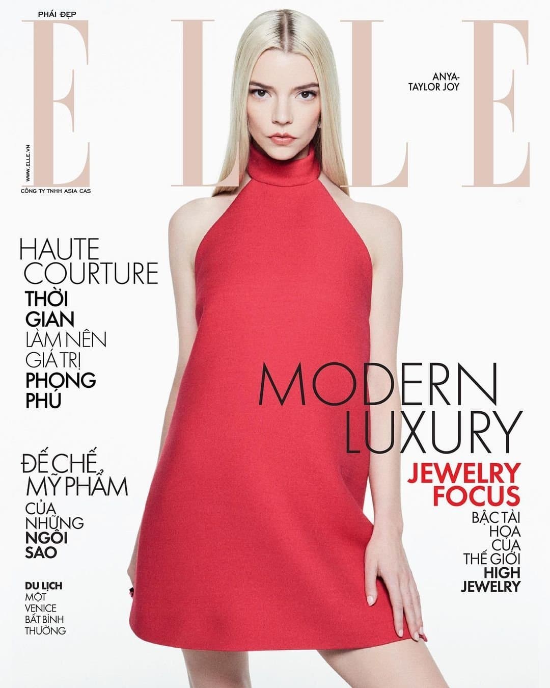 Anya Taylor-Joy for Elle Vietnam 2022 时尚杂志封面，摄影师作品展示