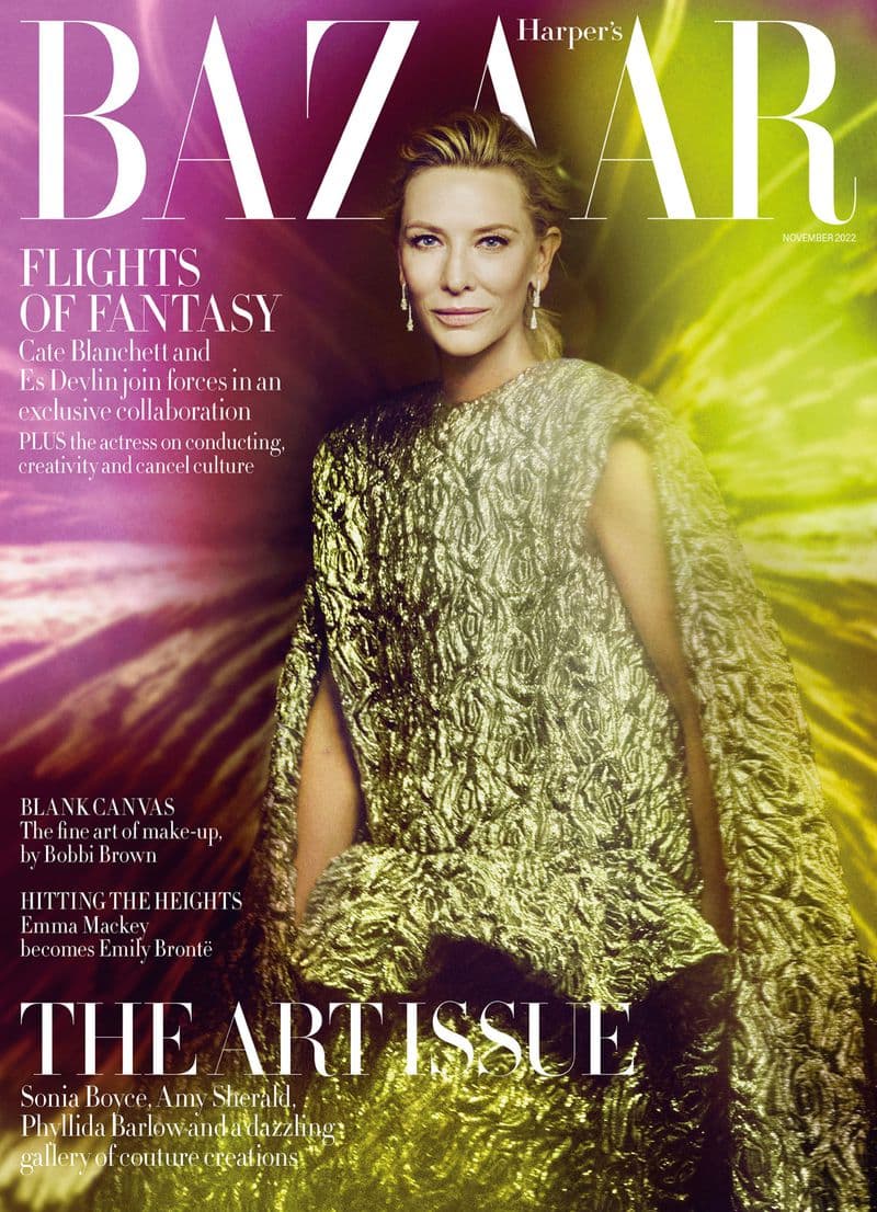 Harper’s Bazaar UK November 2022 时尚杂志封面，摄影师作品展示