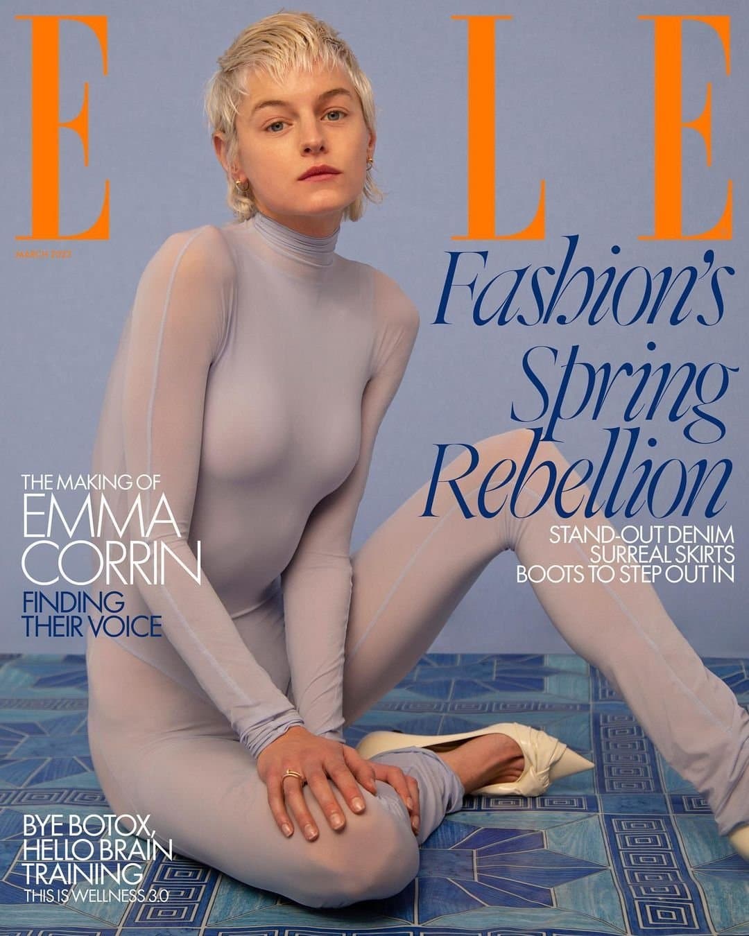 Emma Corrin for Elle UK – March 2023 时尚杂志封面，摄影师作品展示