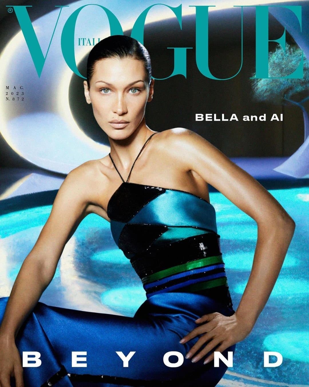 Bella Hadid for Vogue Italia – May 2023 时尚杂志封面，摄影师作品展示