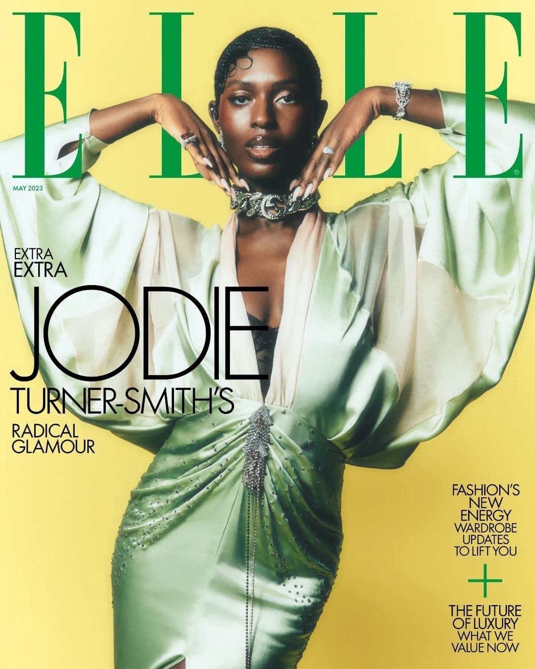 Jodie Turner-Smith for Elle UK – May 2023 时尚杂志封面，摄影师作品展示