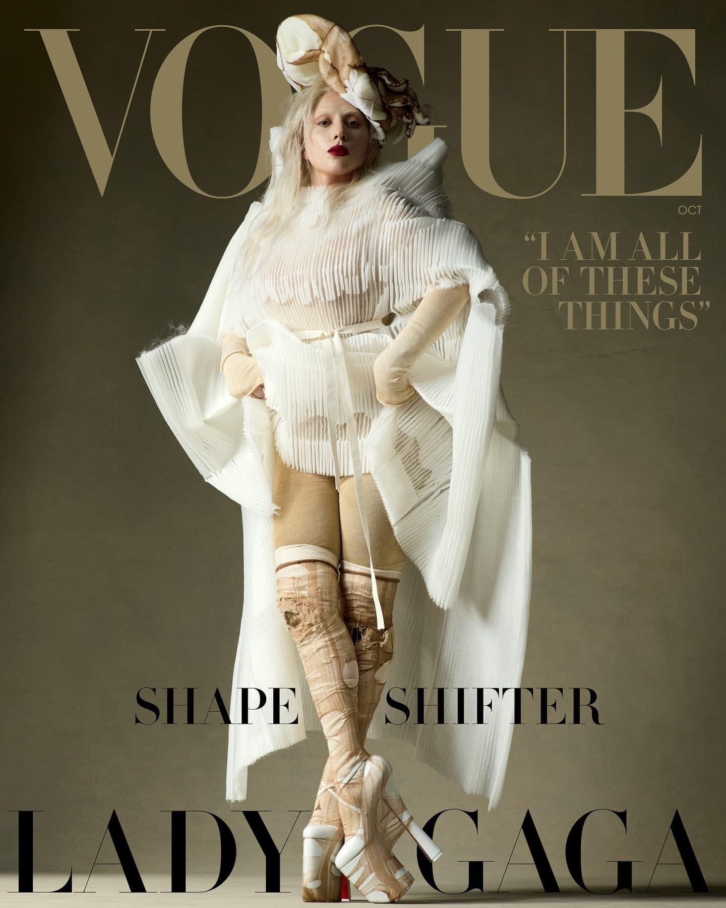 US Vogue October 2024 : Lady Gaga