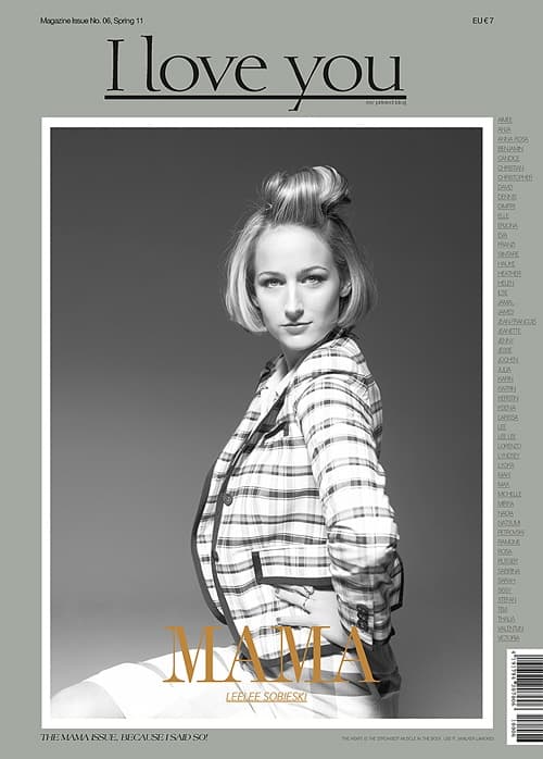 I Love You Issue No. 6 Spring 2011 Cover 时尚杂志封面,摄影师作品展示