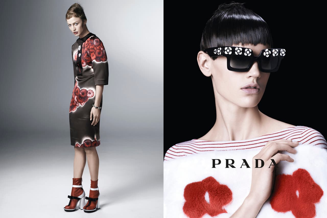 PRADA 2012 夏季广告大片宣传图,极简主义视觉设计