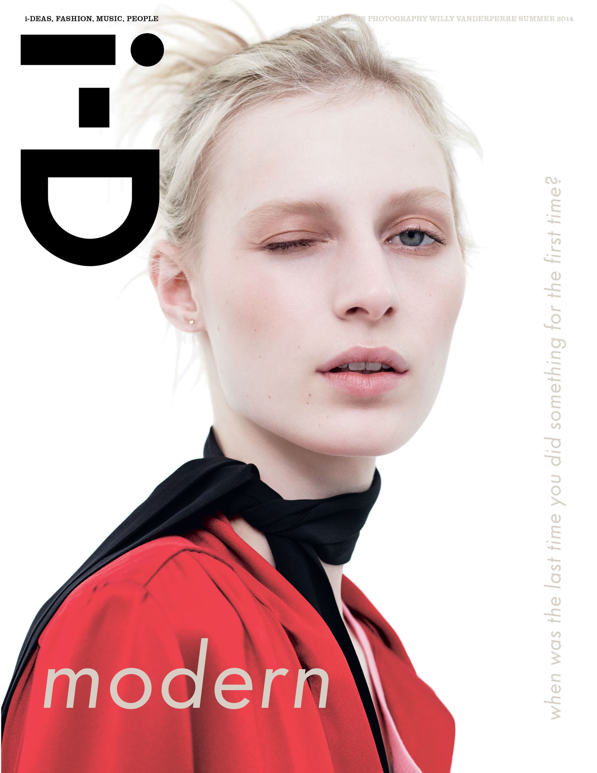 Cover: i-D Magazine Summer 2014 时尚杂志封面,摄影师作品展示
