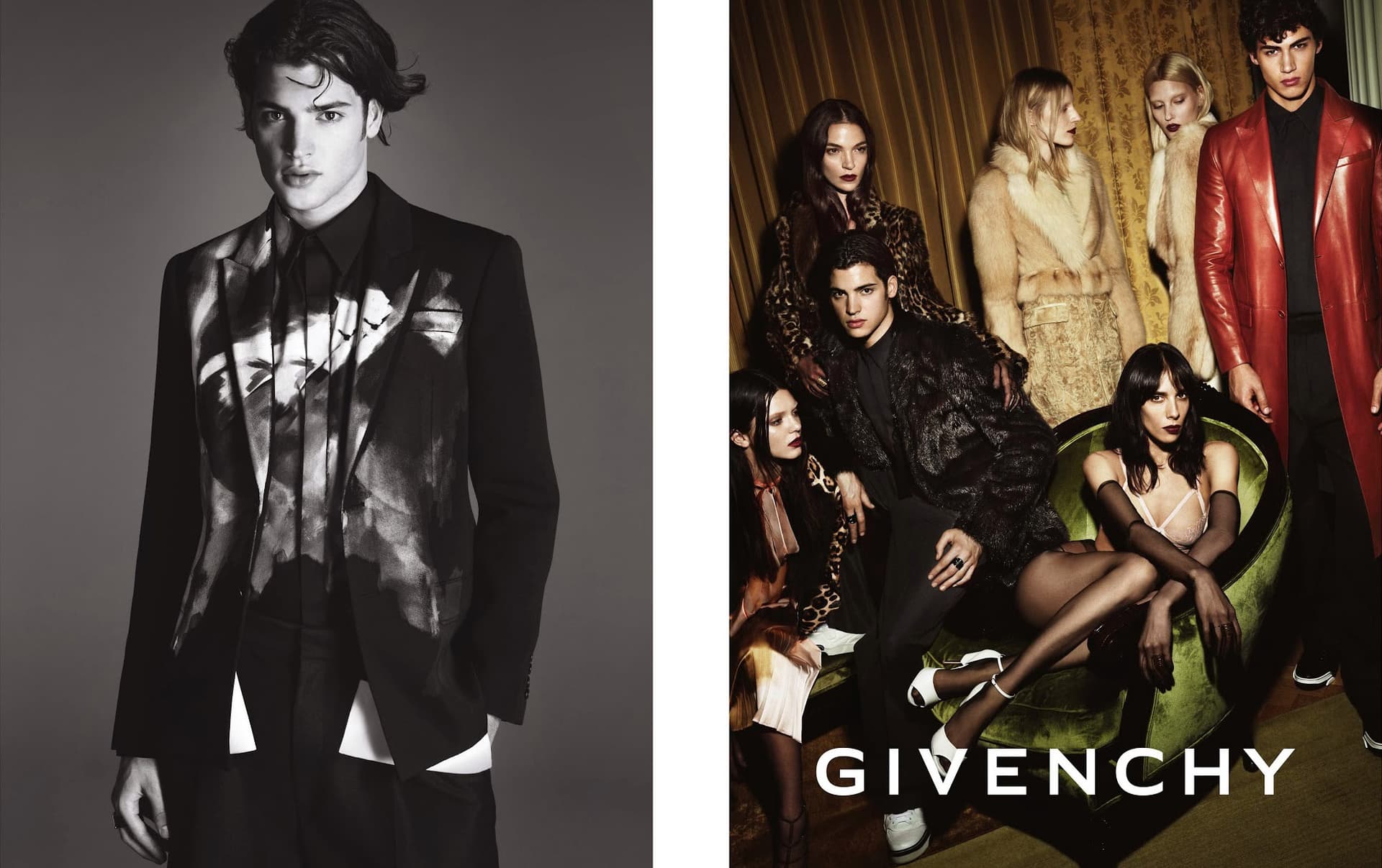 Givenchy 2014 夏季广告大片宣传图,极简主义视觉设计