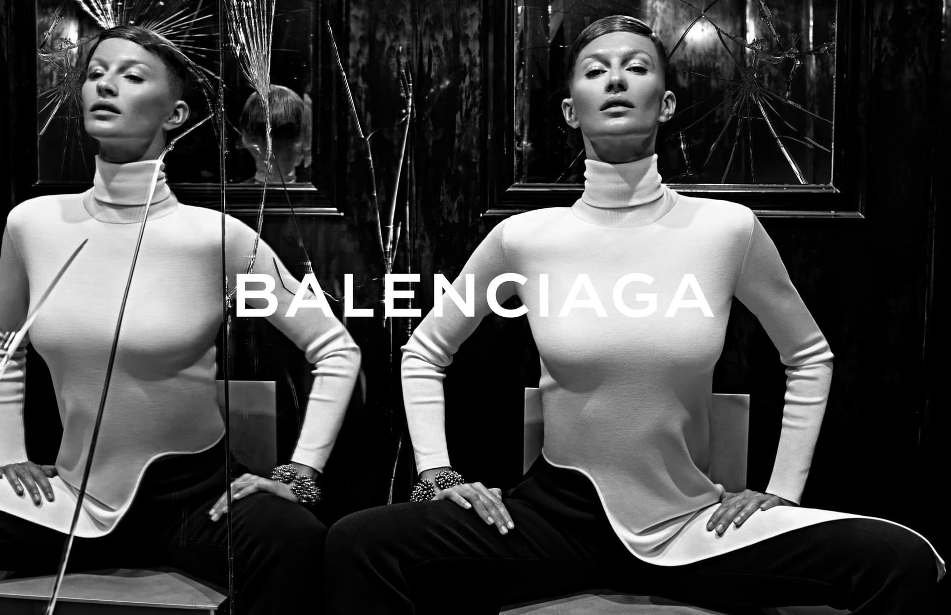 Balenciaga 2014 夏季广告大片宣传图,极简主义视觉设计