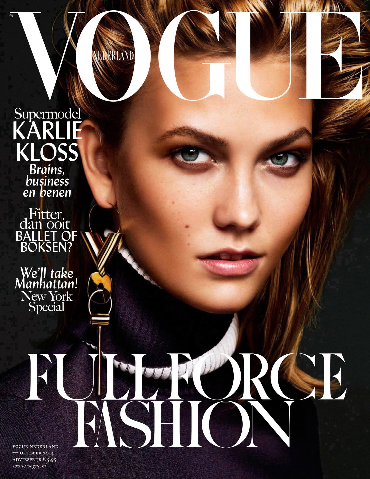 Cover: Vogue Netherlands October 2014 时尚杂志封面,摄影师作品展示