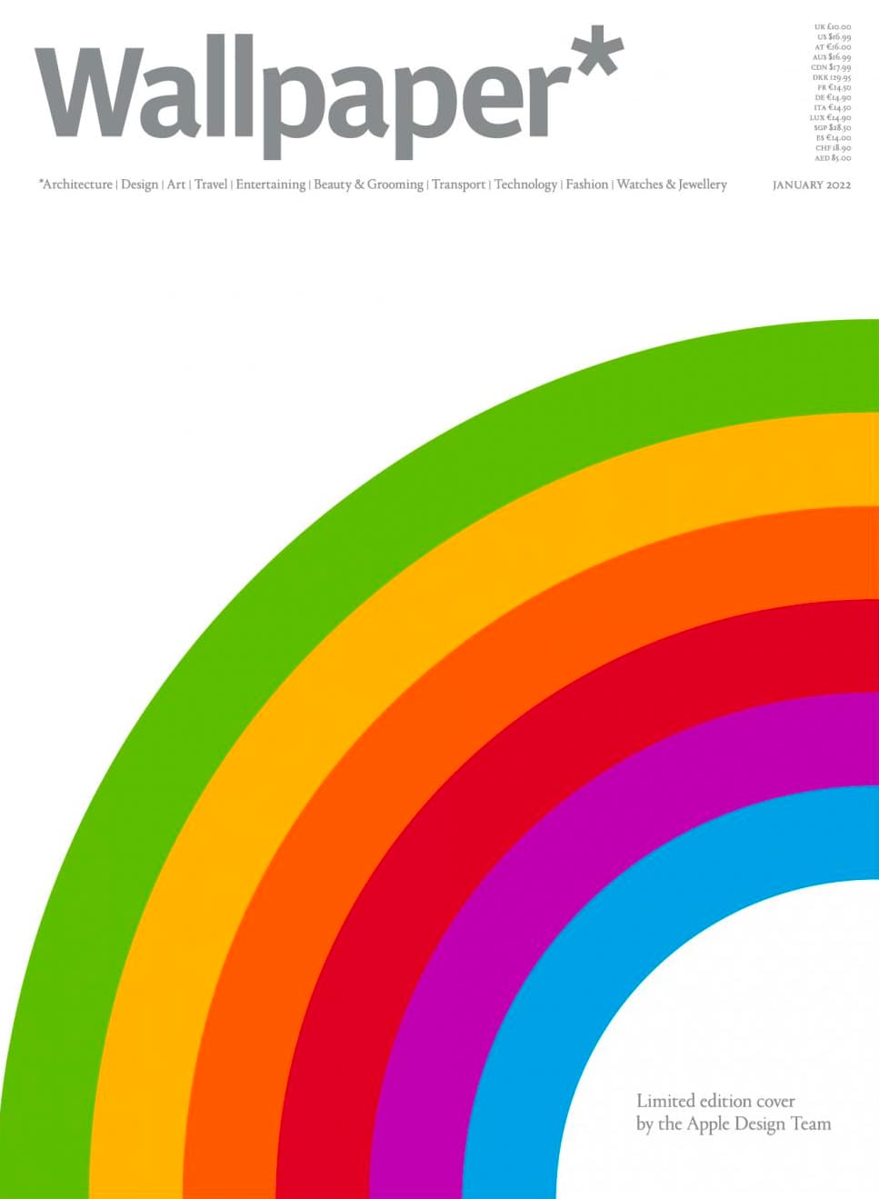 January 2022 of Wallpaper* while Apple Design Team 时尚杂志封面,摄影师作品展示