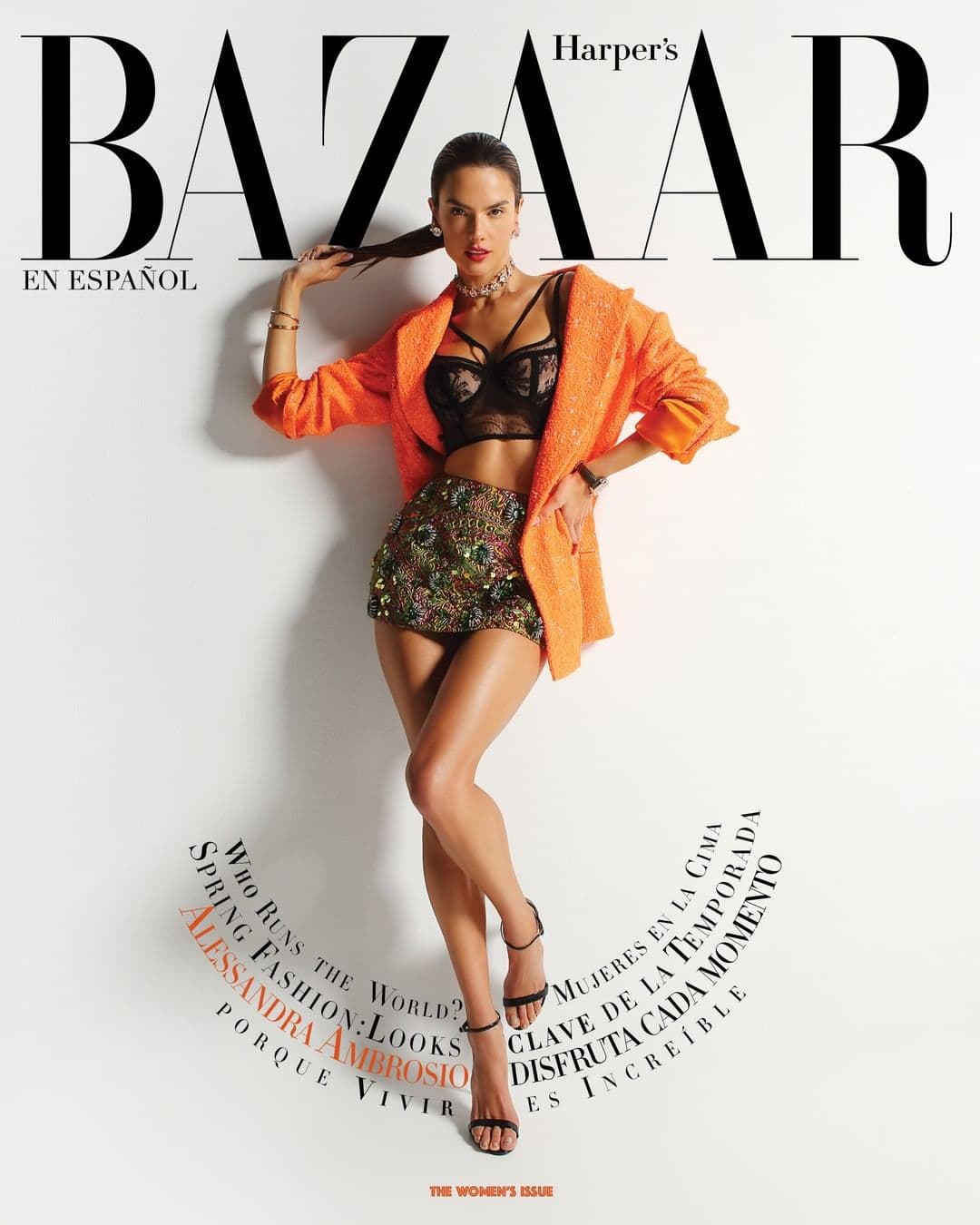 Alessandra Ambrosio for Harper’s Bazaar Mexico – March 2022 时尚杂志封面,摄影师作品展示