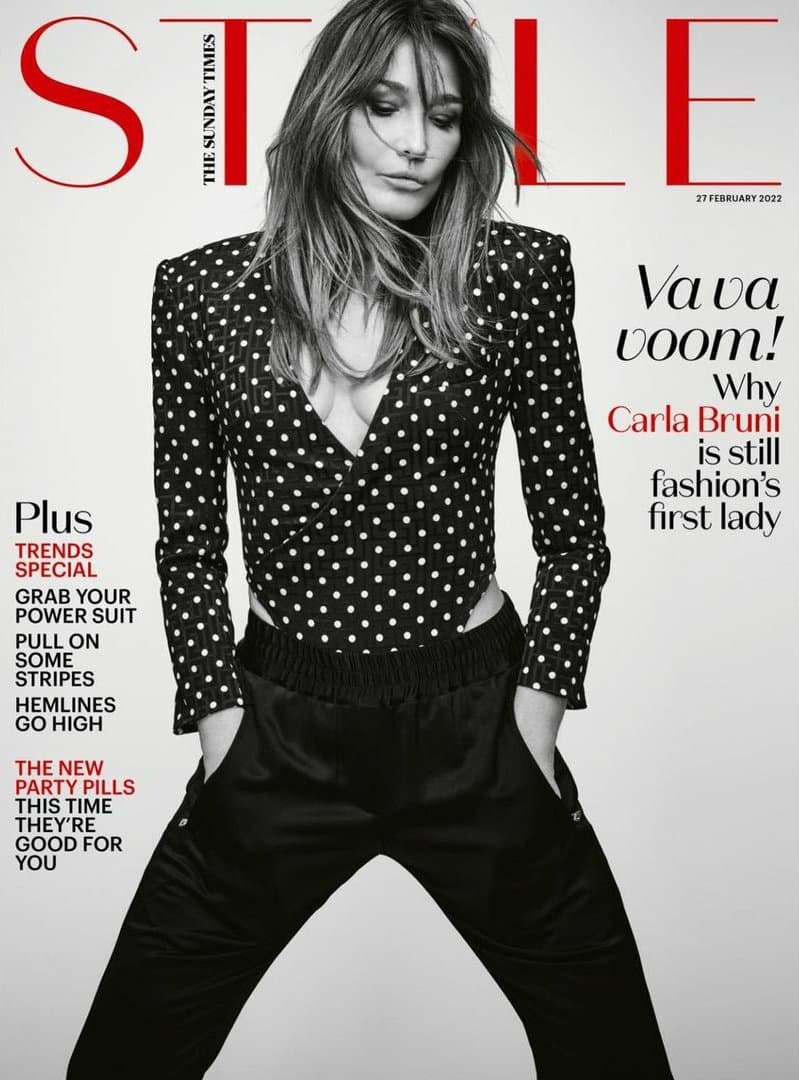 Carla Bruni for The Sunday Times Style – 27th February 2022 时尚杂志封面,摄影师作品展示