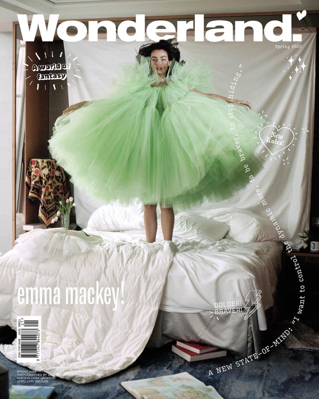 Emma Mackey for Wonderland Magazine – Spring 2022 时尚杂志封面,摄影师作品展示