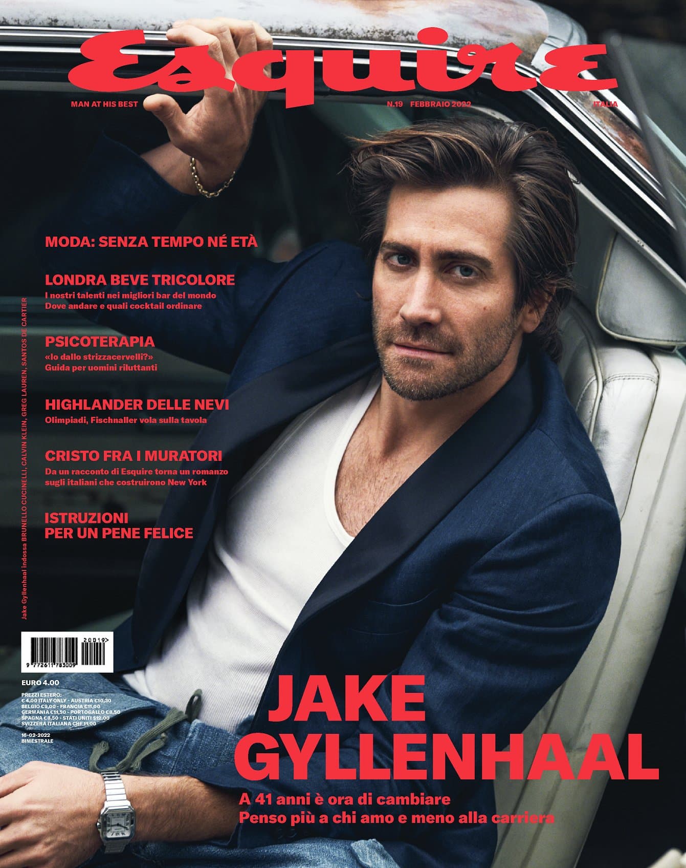 Jake Gyllenhaal for Esquire Italia – February 2022 时尚杂志封面,摄影师作品展示
