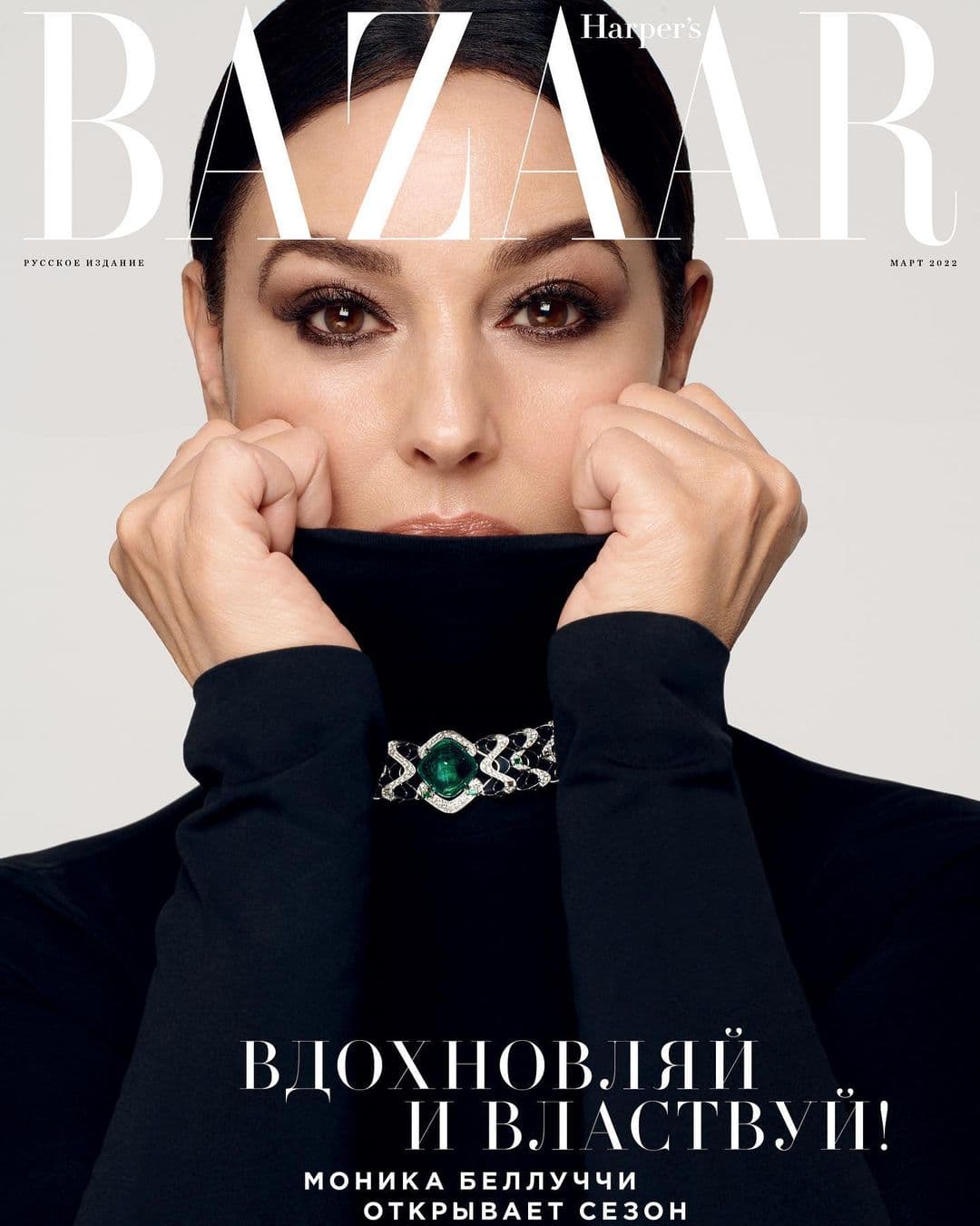 Monica Bellucci for Harper’s Bazaar Russia – March 2022 时尚杂志封面,摄影师作品展示