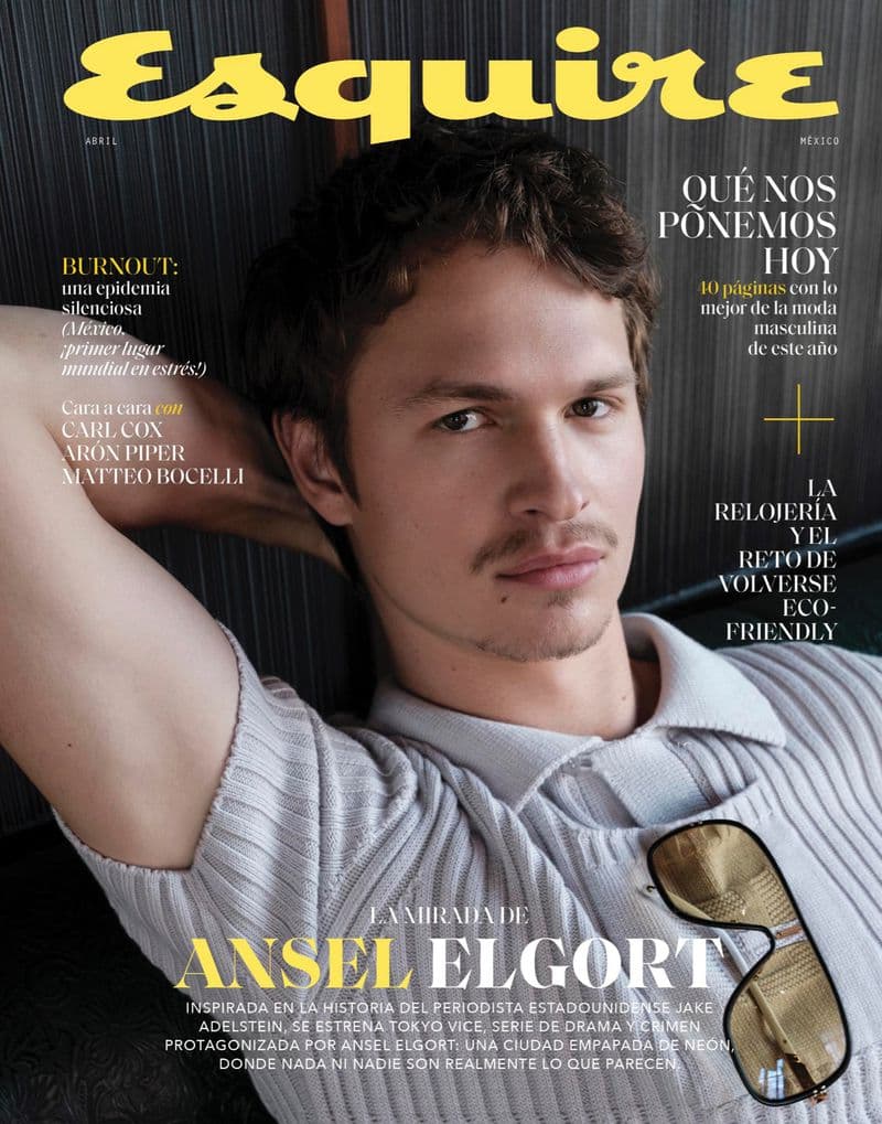 Esquire Mexico May 2022 Cover with Ansel Elgort 时尚杂志封面,摄影师作品展示