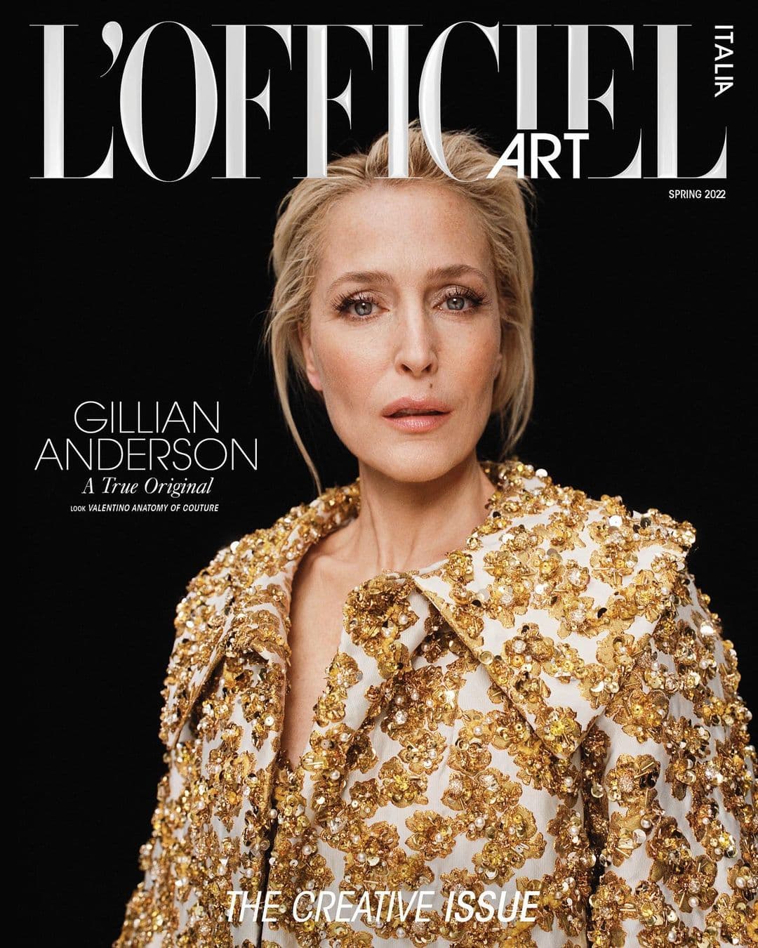 Gillian Anderson for L’Officiel Art Italia – Spring 2022 时尚杂志封面,摄影师作品展示