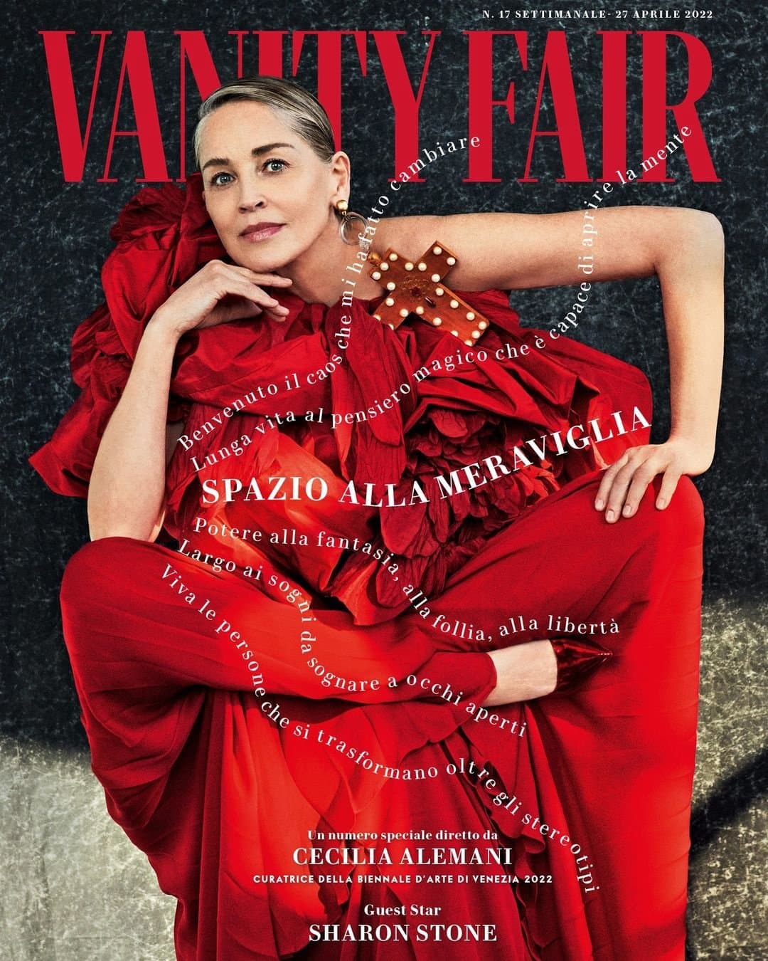 Sharon Stone for Vanity Fair Italia – April 2022 时尚杂志封面,摄影师作品展示