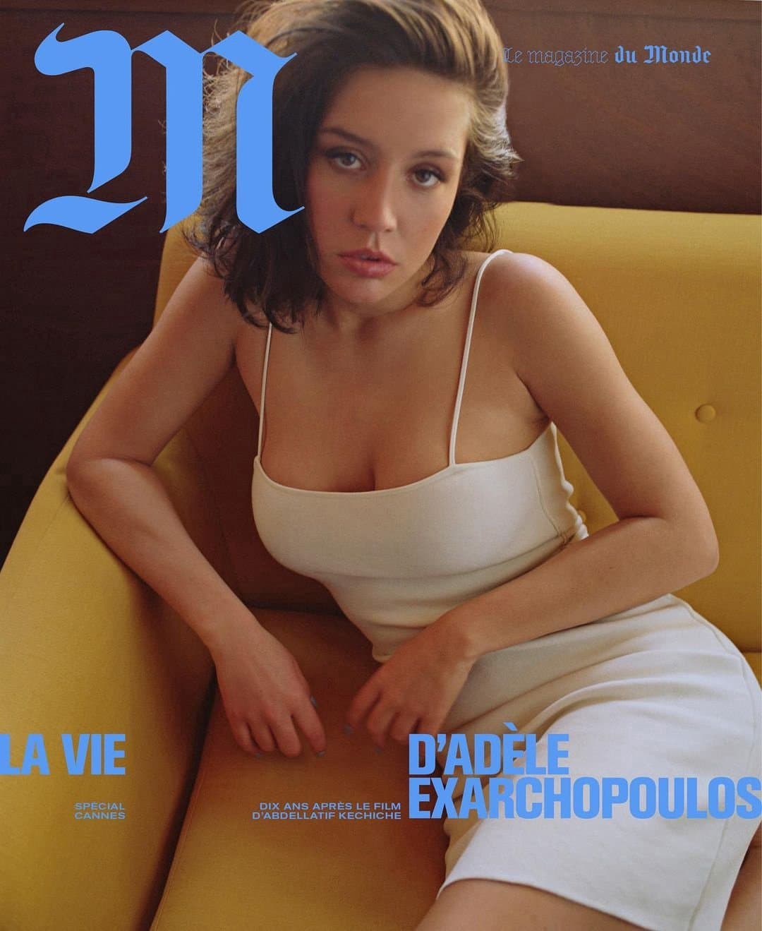 Adèle Exarchopoulos for M Le Magazine du Monde – Cannes 2022 时尚杂志封面,摄影师作品展示