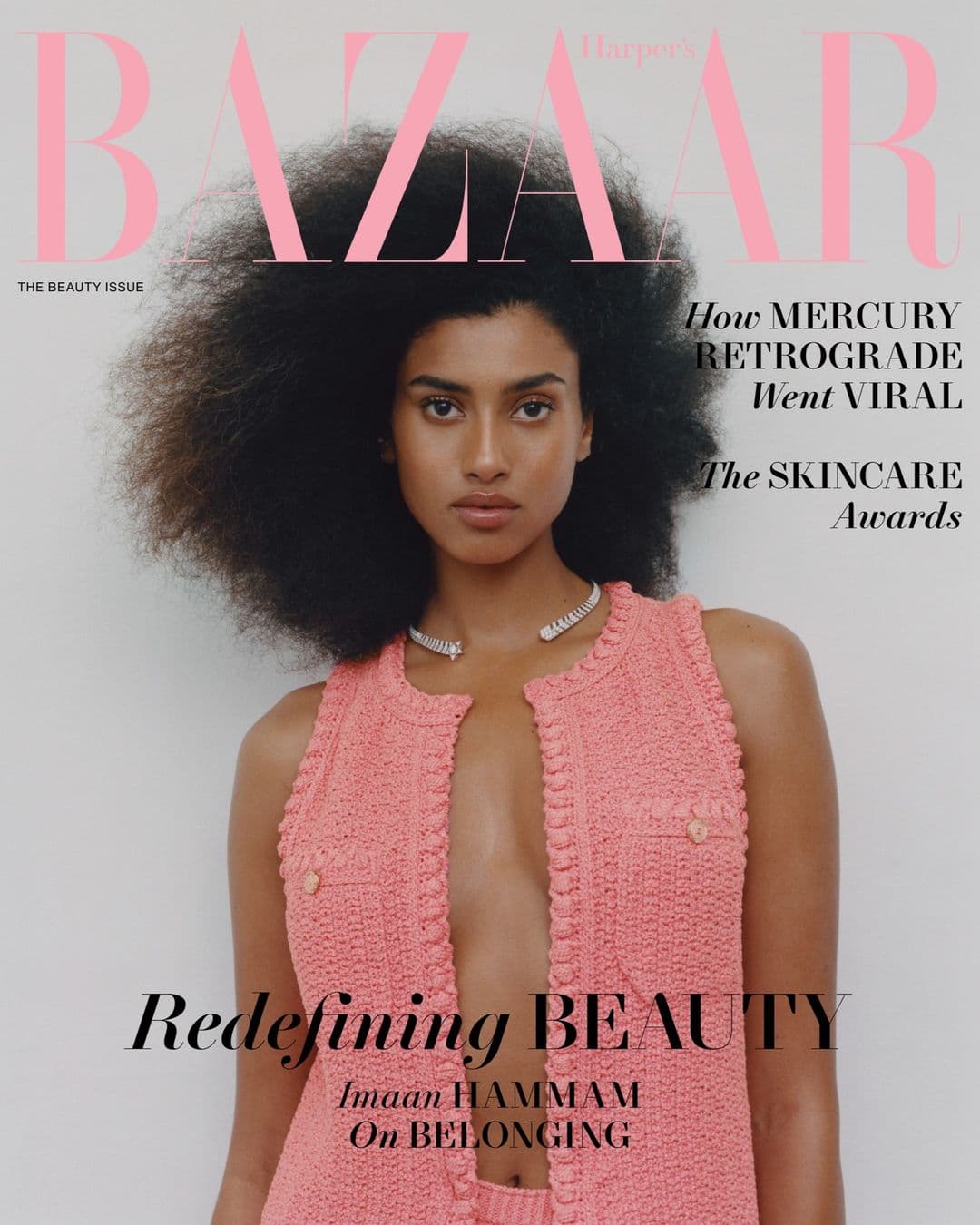 Imaan Hamman for Harper’s Bazaar US – The Beauty Issue 2022 时尚杂志封面,摄影师作品展示