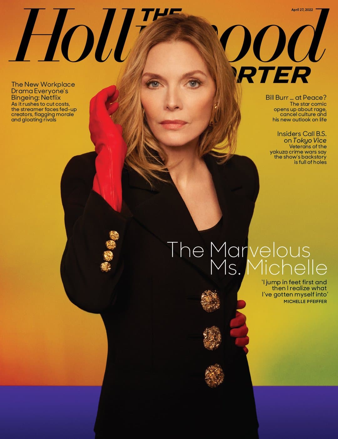 Michelle Pfeiffer for The Hollywood Reporter – 27th April 2022 时尚杂志封面,摄影师作品展示