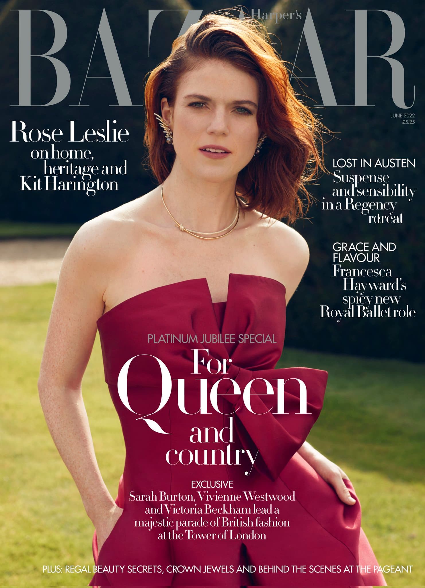 Rose Leslie for Harper’s Bazaar UK – June 2022 时尚杂志封面,摄影师作品展示