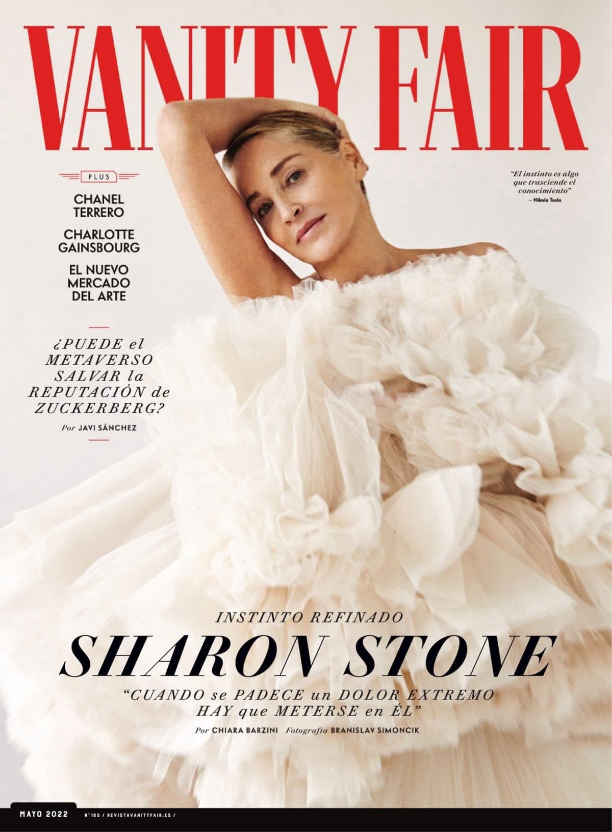 Sharon Stone for Vanity Fair Spain – May 2022 时尚杂志封面,摄影师作品展示