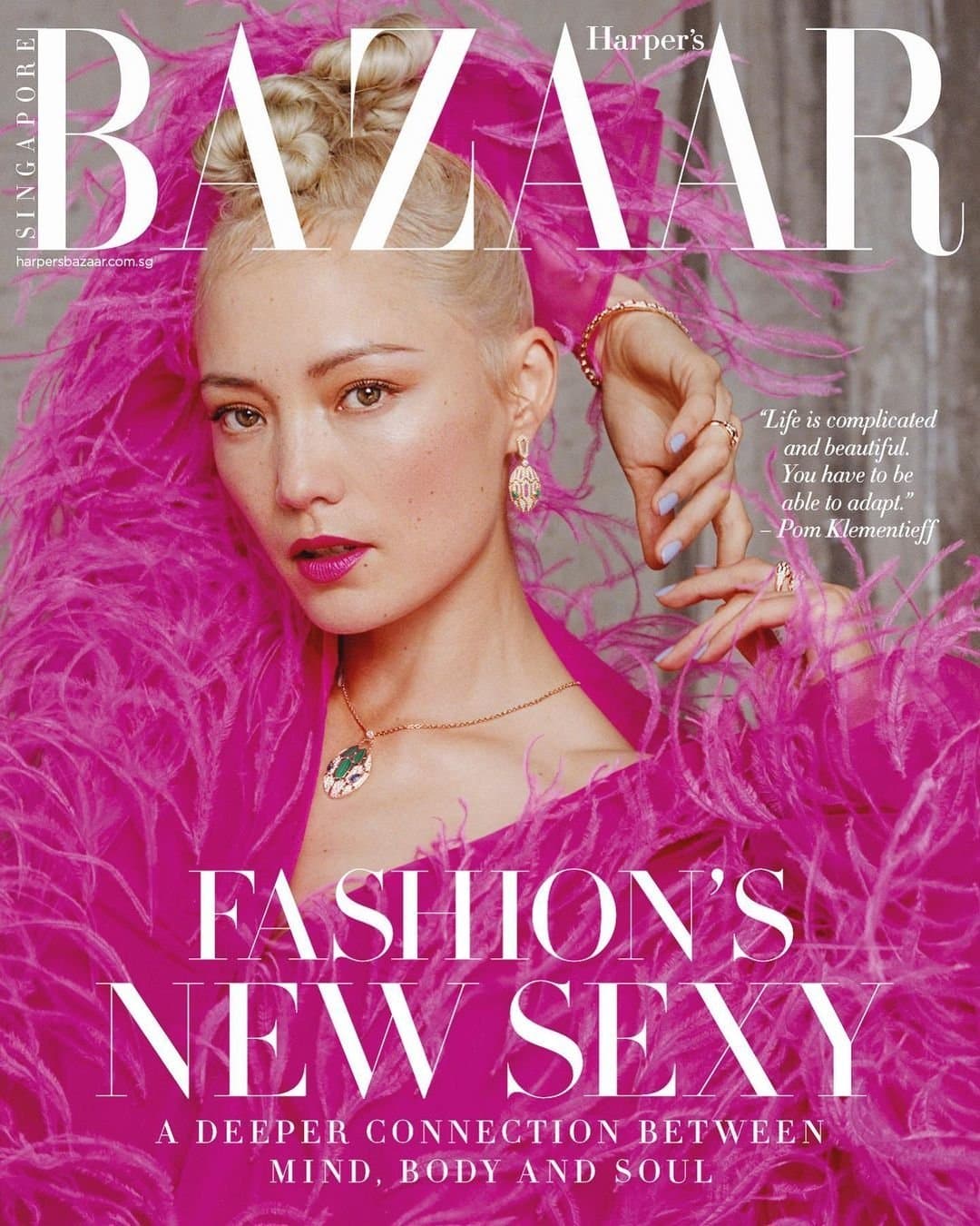 Pom Klementieff for Harper’s Bazaar Singapore – July 2022 时尚杂志封面,摄影师作品展示