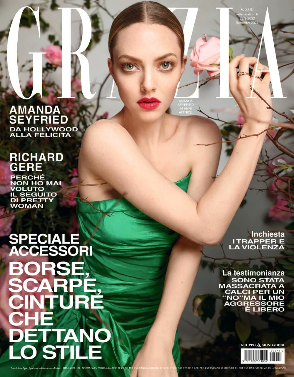 Amanda Seyfried for Grazia Italia – September 2022 时尚杂志封面,摄影师作品展示