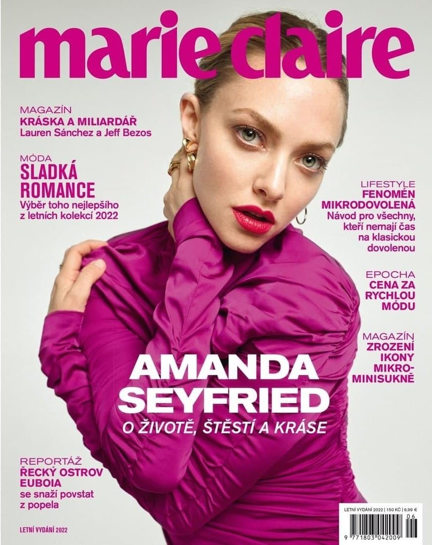 Amanda Seyfried for Marie Claire Czech – Summer 2022 时尚杂志封面,摄影师作品展示