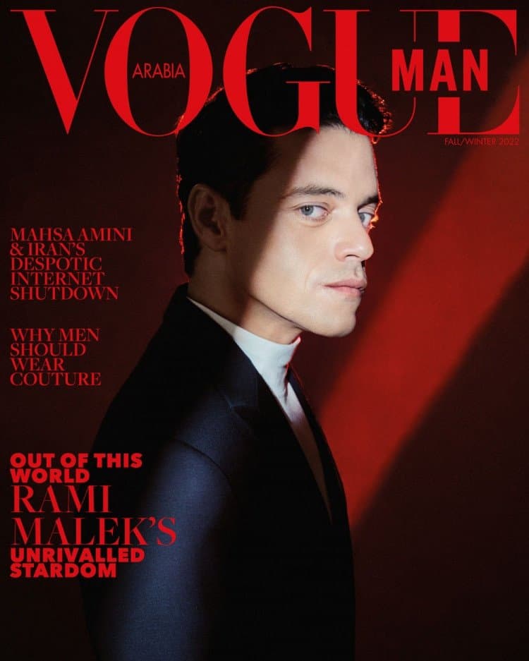 Rami Malek for Vogue Man Arabia – Fall/Winter 2022 时尚杂志封面,摄影师作品展示