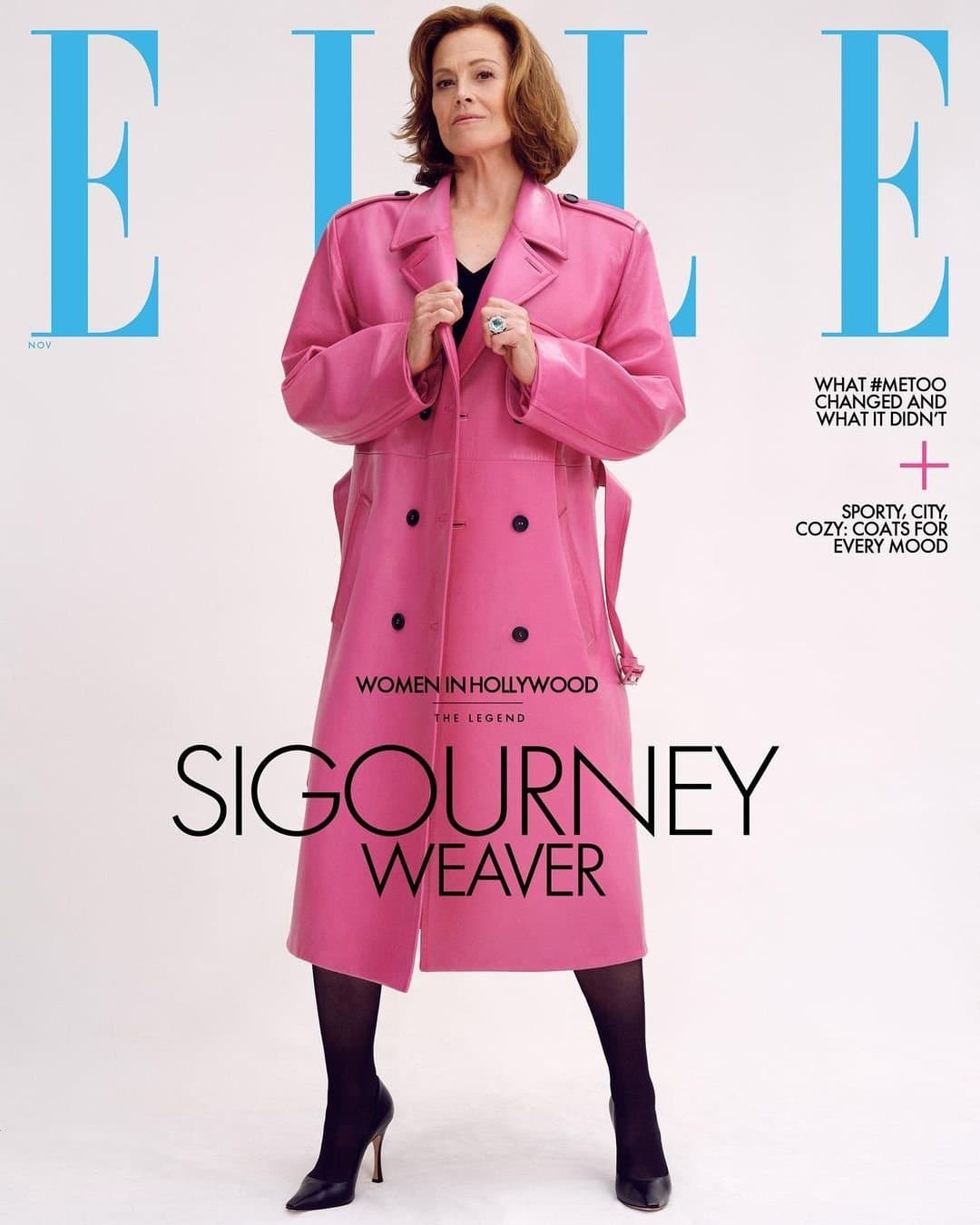 Sigourney Weaver for Elle US – Women In The Hollywood Issue 2022 时尚杂志封面,摄影师作品展示