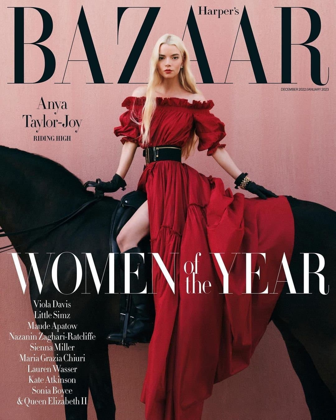 Anya Taylor-Joy for Harper’s Bazaar UK – December 2022 时尚杂志封面,摄影师作品展示