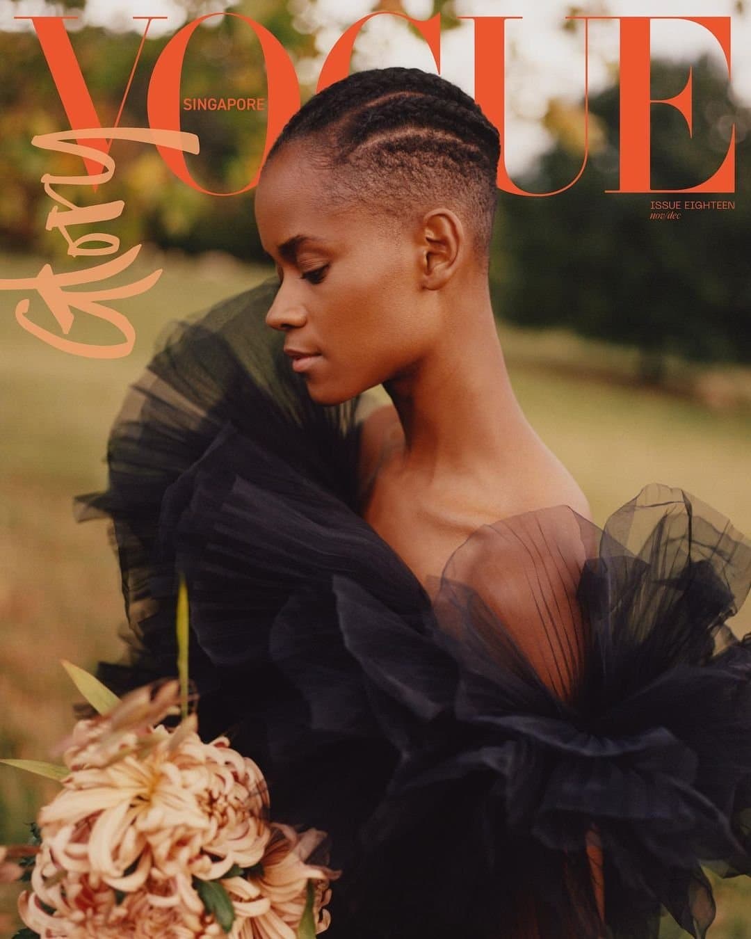 Letitia Wright for Vogue Singapore – December 2022 时尚杂志封面,摄影师作品展示