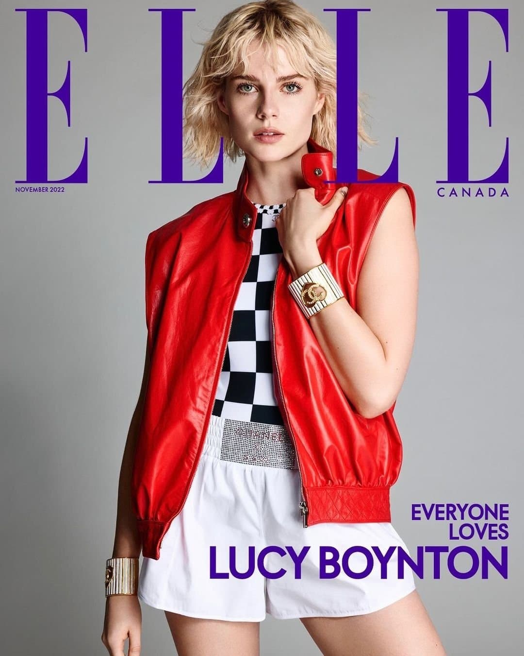 Lucy Boynton for Elle Canada – November 2022 时尚杂志封面,摄影师作品展示