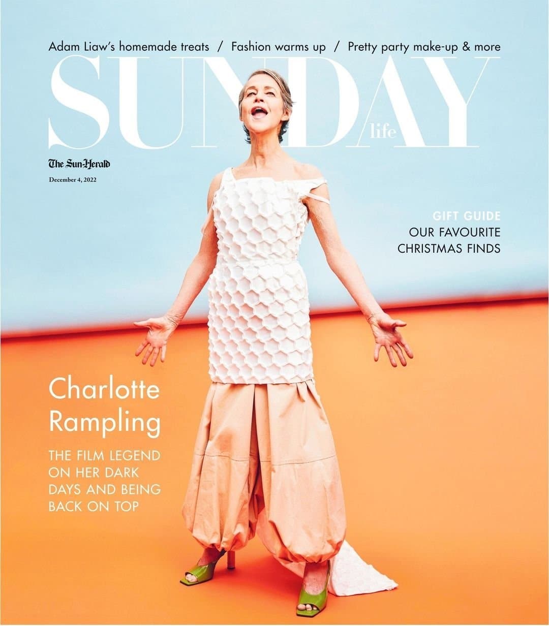 Charlotte Rampling for Sunday Life – 4th December 2022 时尚杂志封面,摄影师作品展示