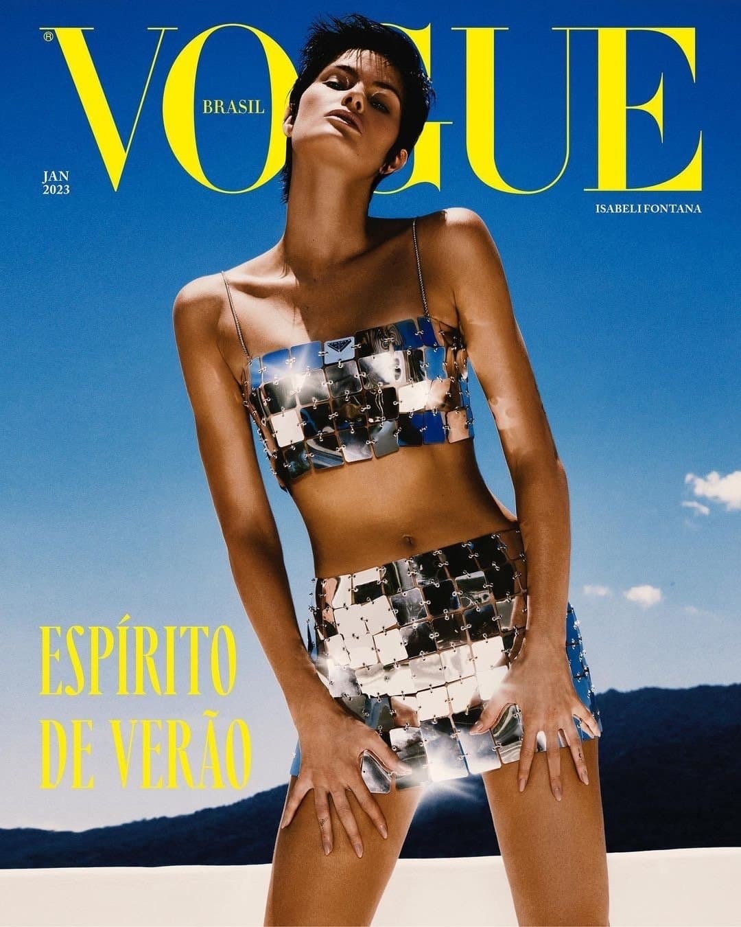 Isabeli Fontana for Vogue Brasil – January 2023 时尚杂志封面,摄影师作品展示