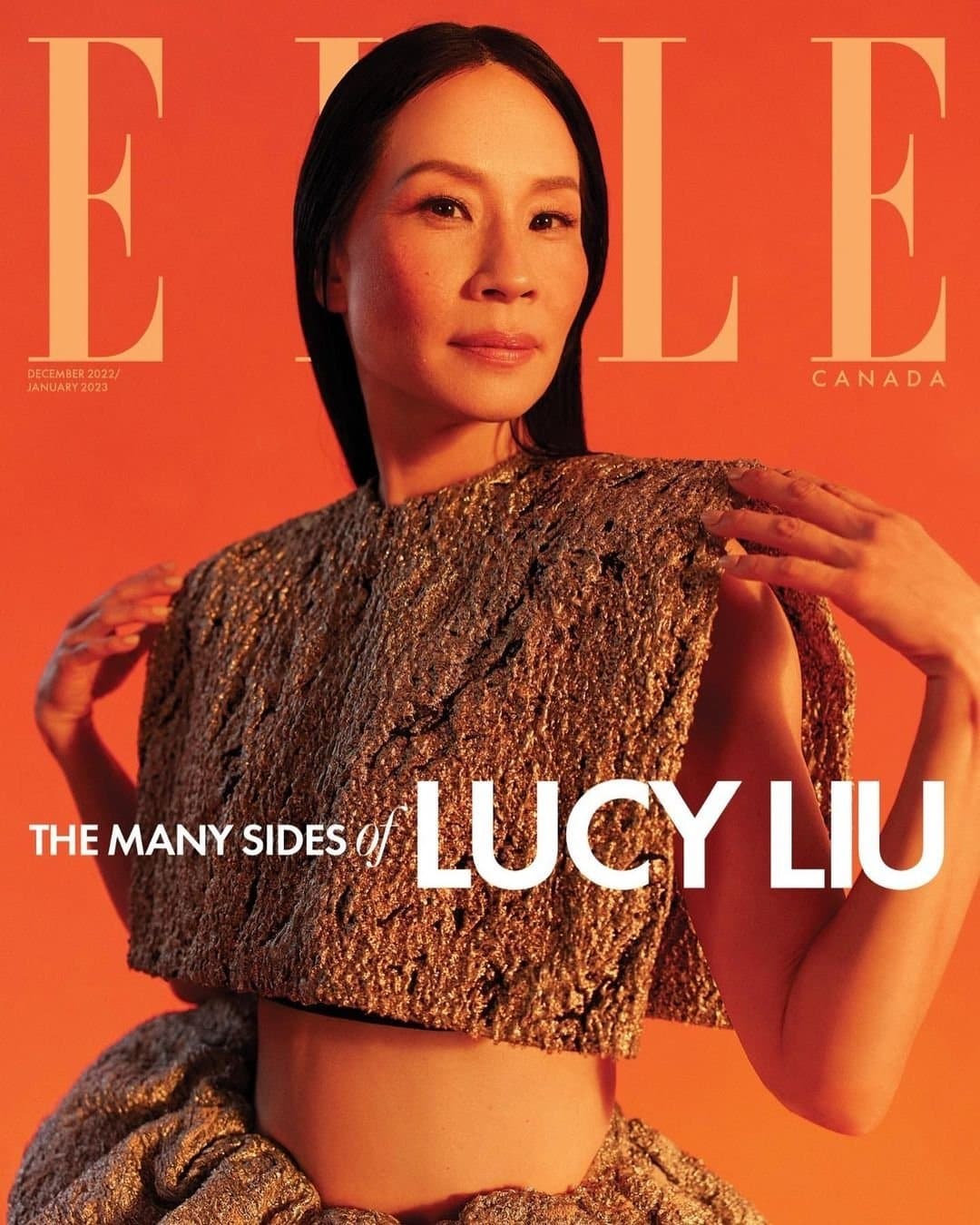 Lucy Liu for Elle Canada – January 2023 时尚杂志封面,摄影师作品展示