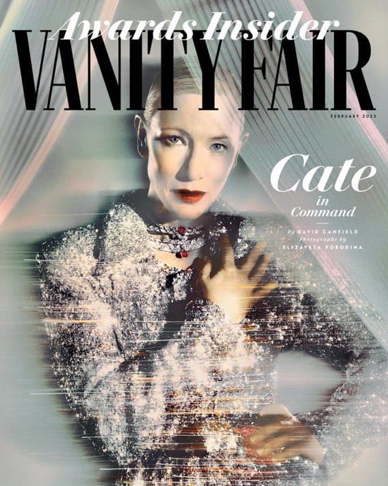 Vanity Fair, February 2023, Cate Blanchett 时尚杂志封面,摄影师作品展示
