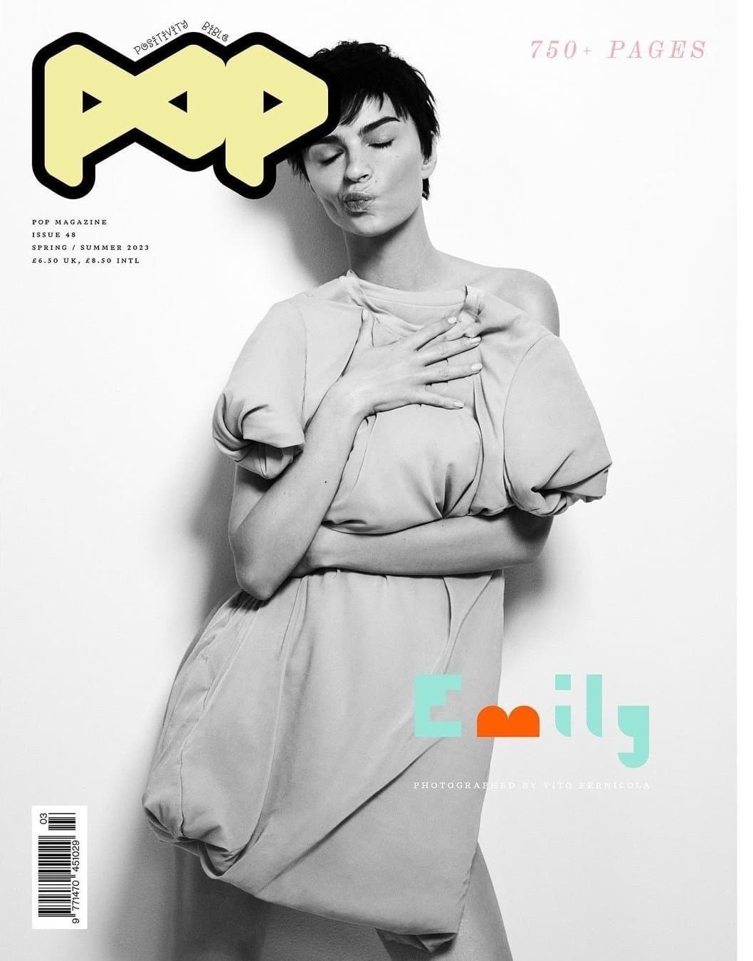 Emily Ratajkowski for Pop Magazine – Spring/Summer 2023 时尚杂志封面,摄影师作品展示